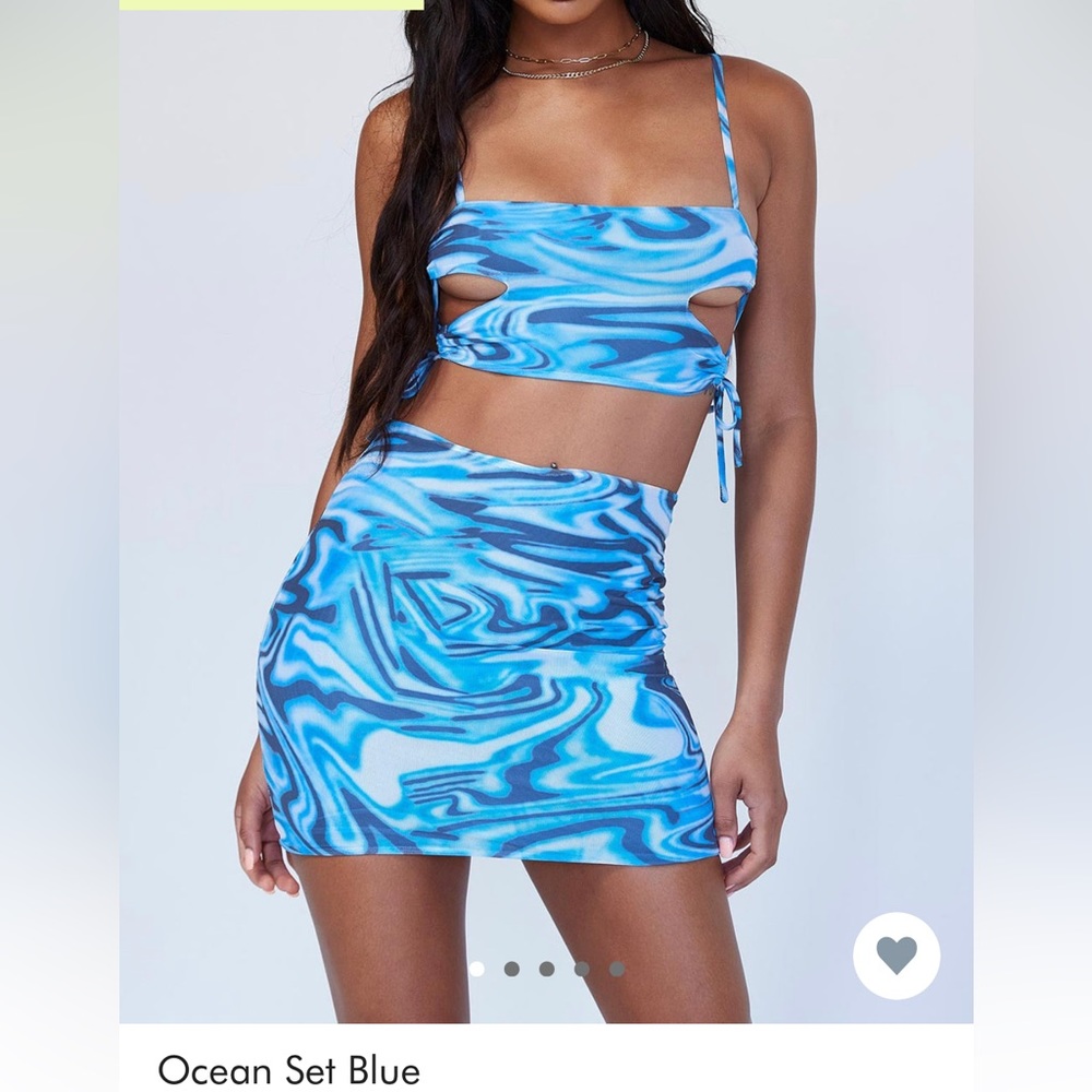 Princess Polly Ocean set blue size 6